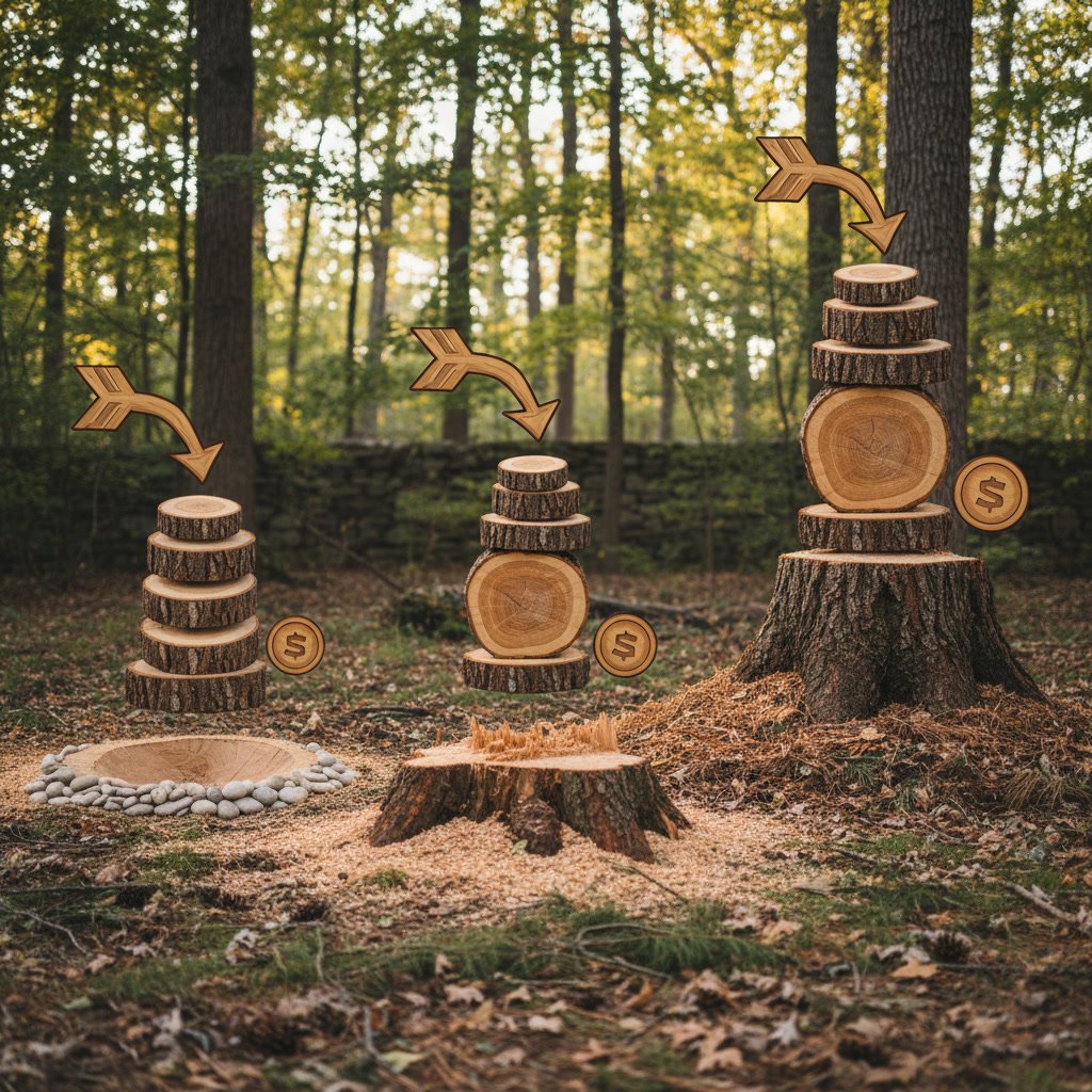professional measuring stump diameter for cost estimate in Eldersburg
