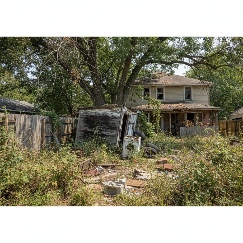 Cleared property site ready for building permit inspection and construction